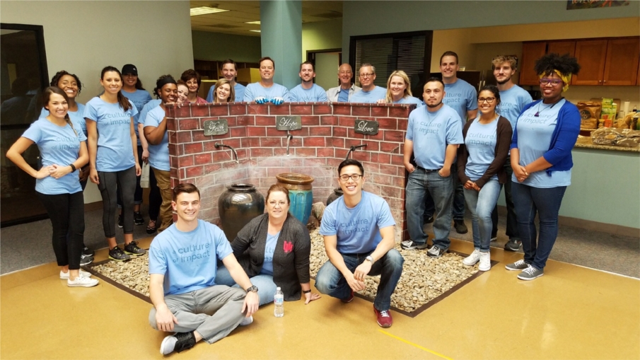 Crossmark employees volunteering with Generation One Houston