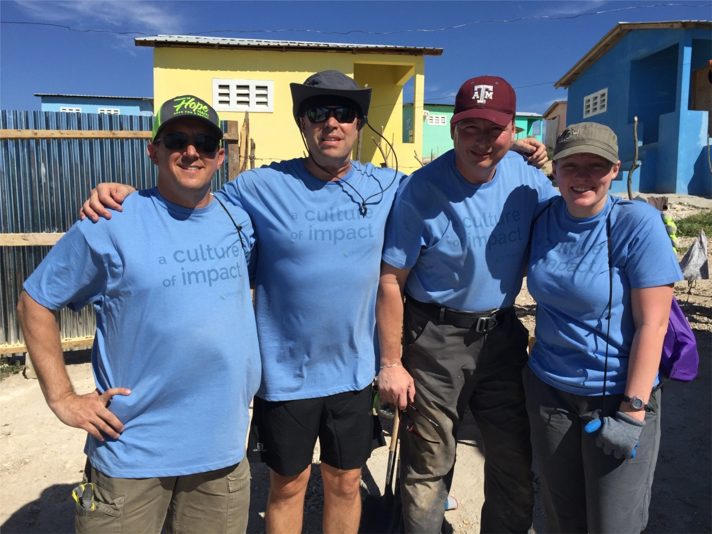 Crossmark Employees volunteering with Mission of Hope, Haiti