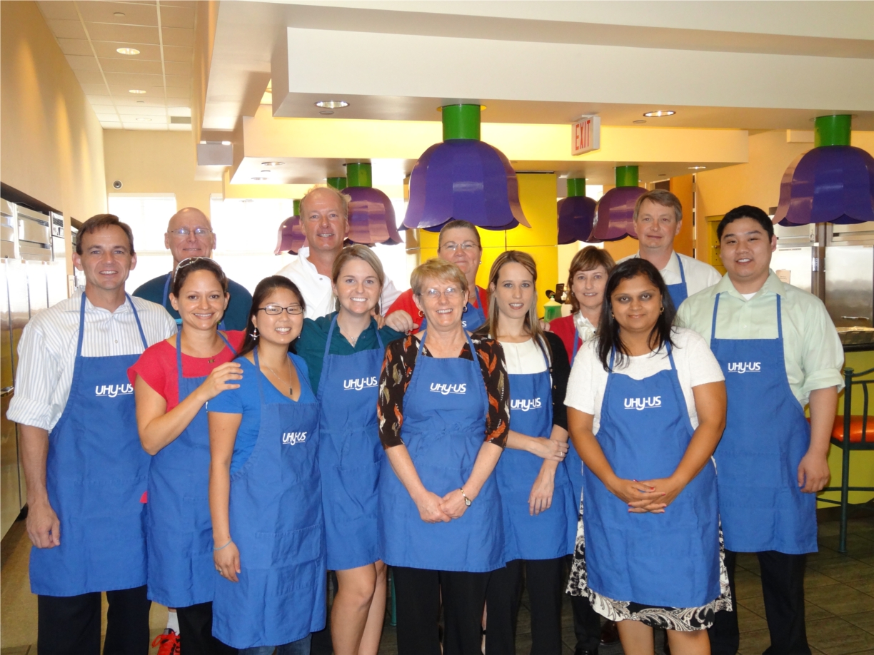 UHY volunteers monthly at the Ronald McDonald House