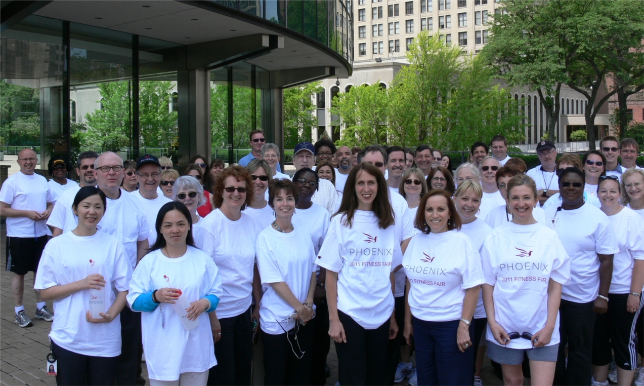 More than half of Phoenix's employees participated in a "Get Active" team fitness challenge.