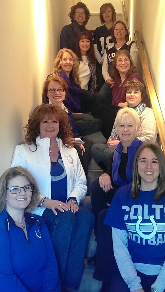 Noblesville staff shot on Colts Blue Friday in honor of January playoff game