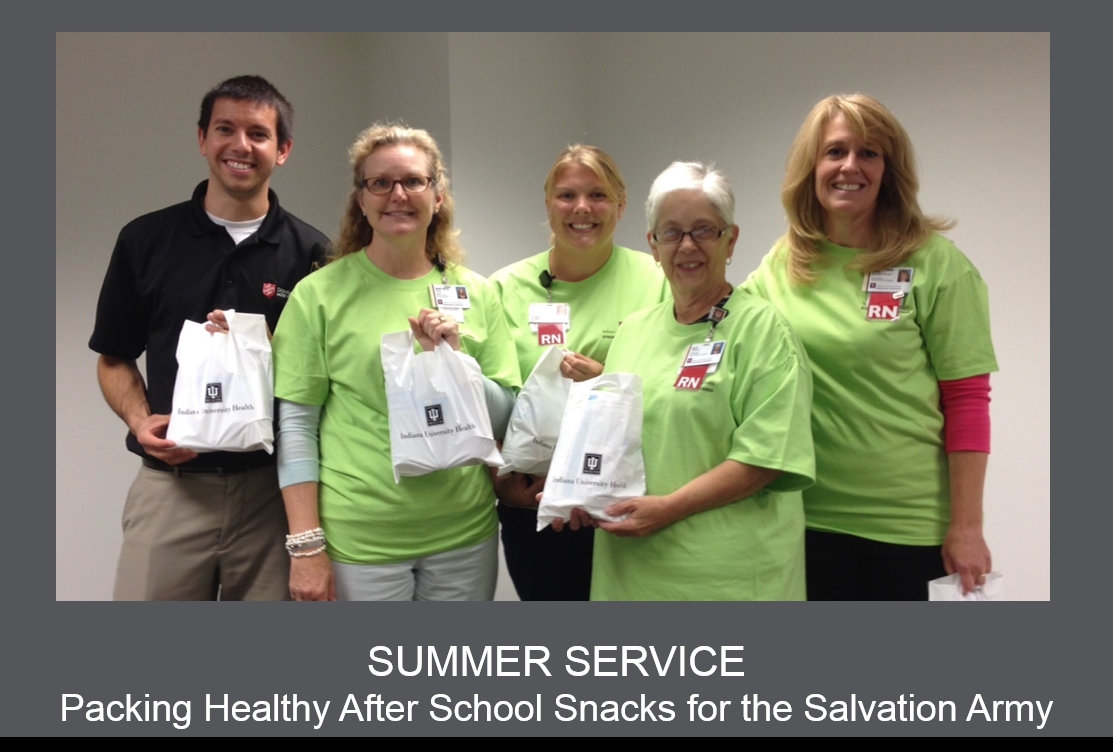 Evolent supports our local community by providing health snacks to the Salvation Army's after school program.