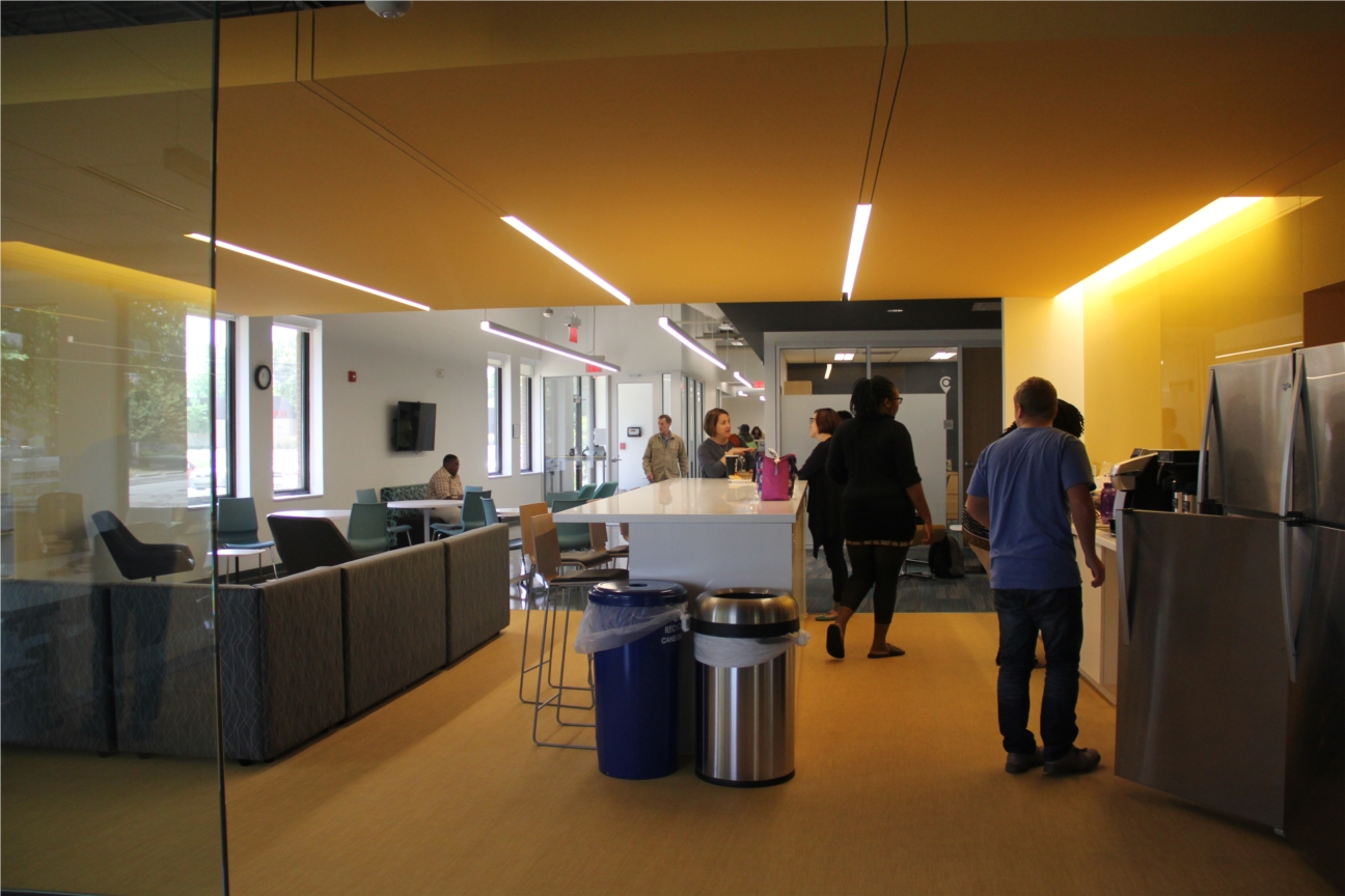 Employee lunch/kitchen area.