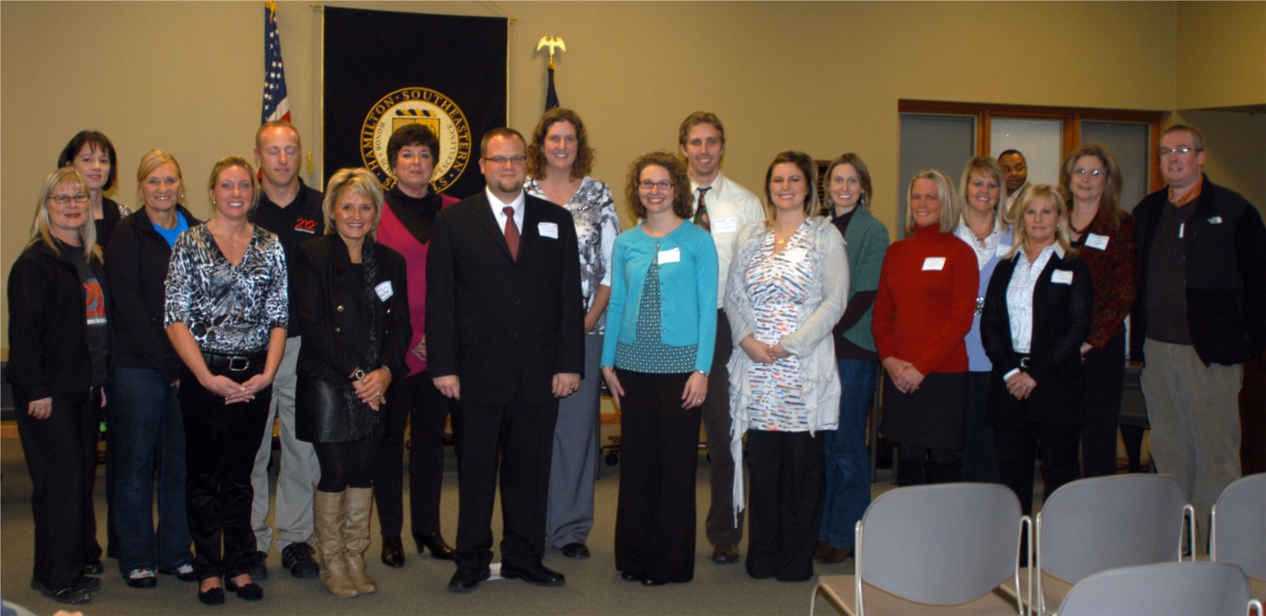 Hamilton Southeastern Schools Foundation recognizes fall educator grant winners at an HSE Board meeting.