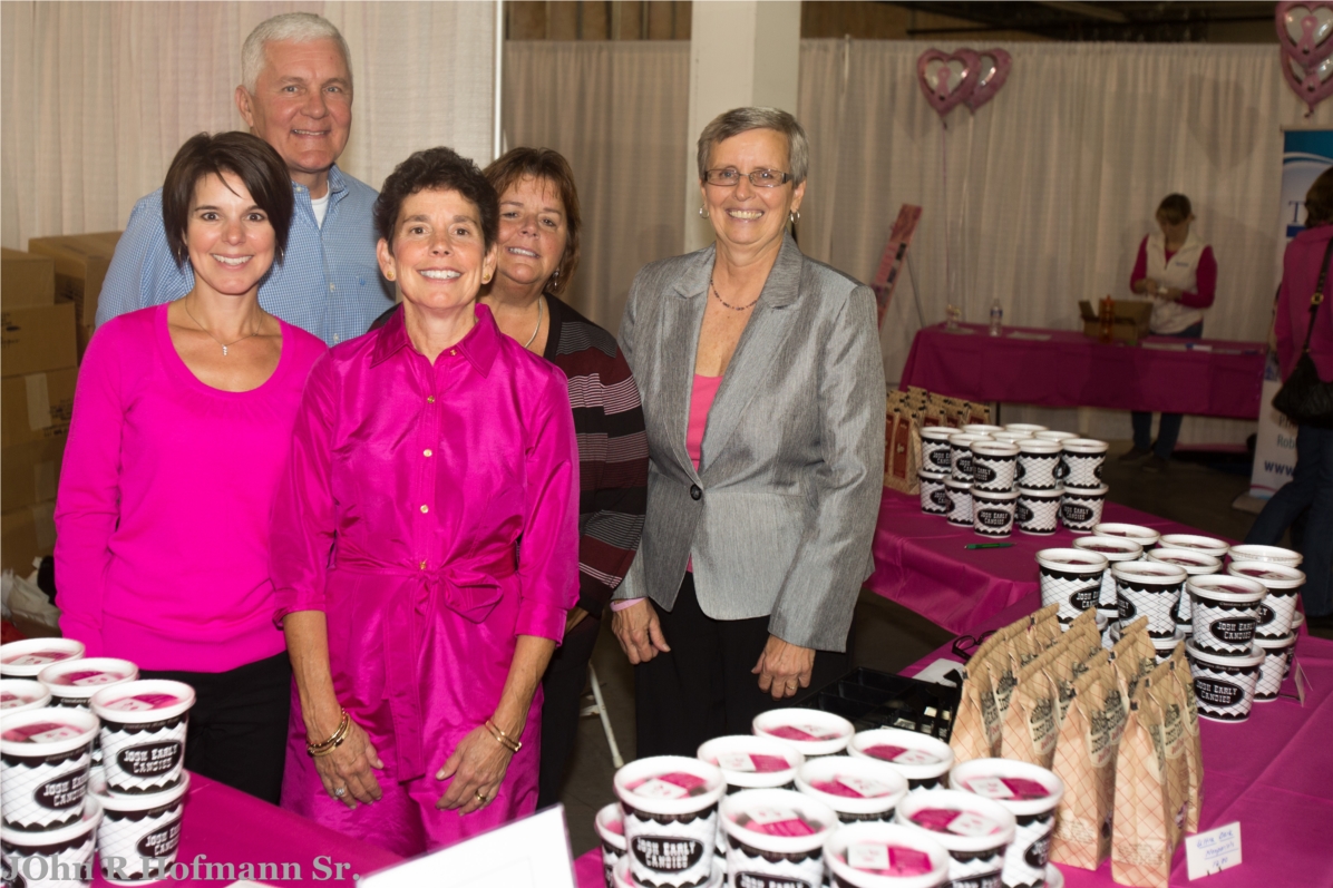 Selling our pink nonpareils to benefit the Women's 5k Classic.