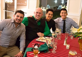 NAI employees at the annual holiday party 