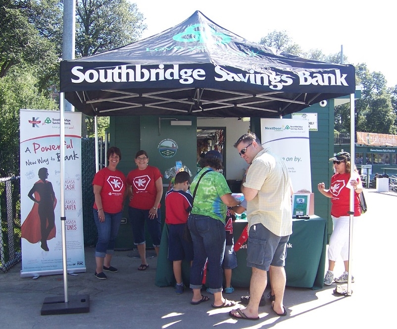 Southbridge Savings Bank employees were all smiles at the Worcester Bravehearts game. Whether assisting a non-profit or sponsoring a local event, Southbridge Savings Bank and its employees are proud to give back to the community.