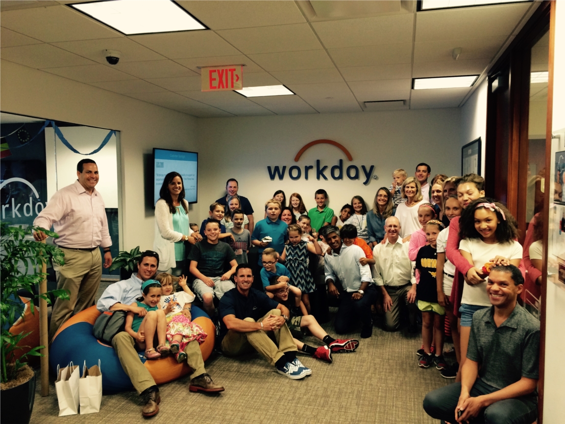 A pic from our Bring Your Kids to Workday event in Boston. We held similar events at our offices around the country -- at Workday, fun and family are an important part of our culture.