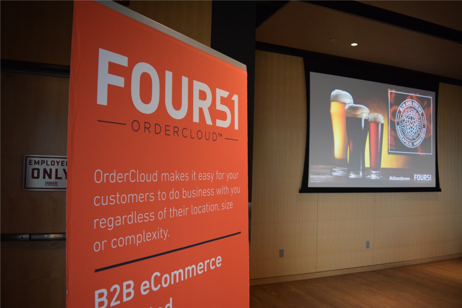 In early April 2016, we hosted our first B2B and Brews event at Surly Brewing. Close to 200 people came together to hear from B2B experts on the topic of modernizing the B2B experience. 