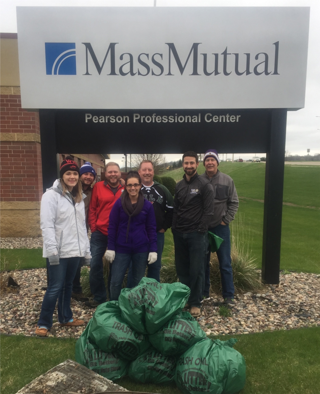 Our Rochester office participating in Litter Bit Better Day.
