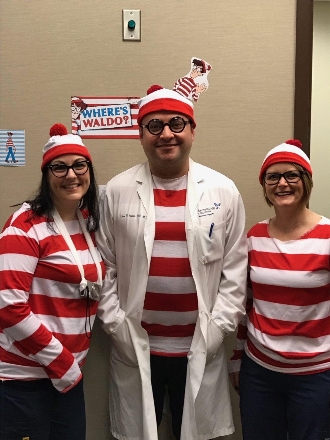 Where's Waldo? Halloween is always a fun time at the clinic.
