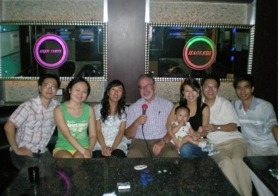 Shanghai office team out for a night of Karaoke. KTV for those who have been there.