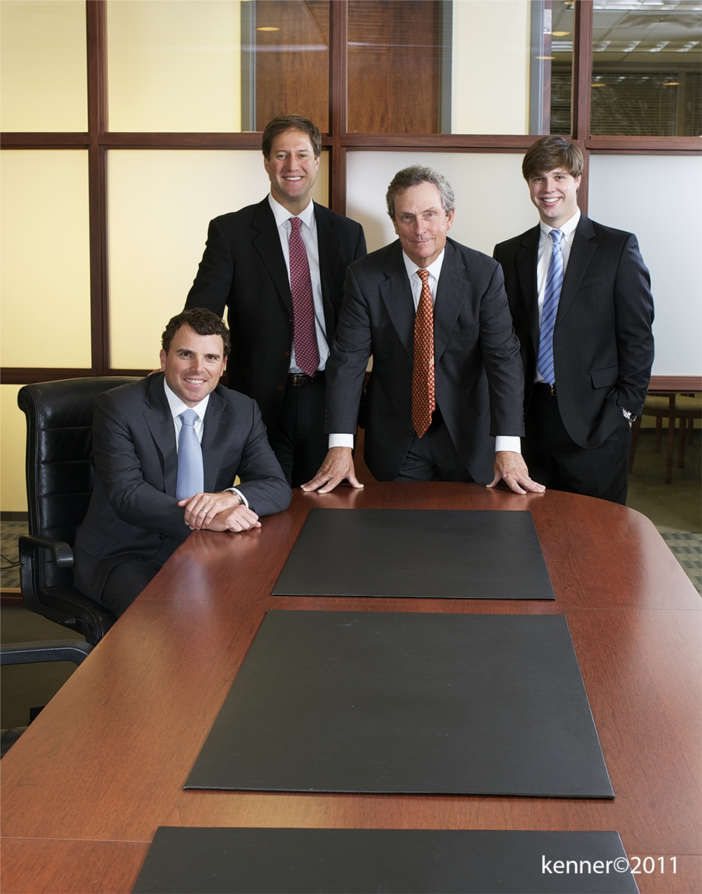 From left to right: William Tayloe, Jon Van Hoozer, Kent Wunderlich and John Summers