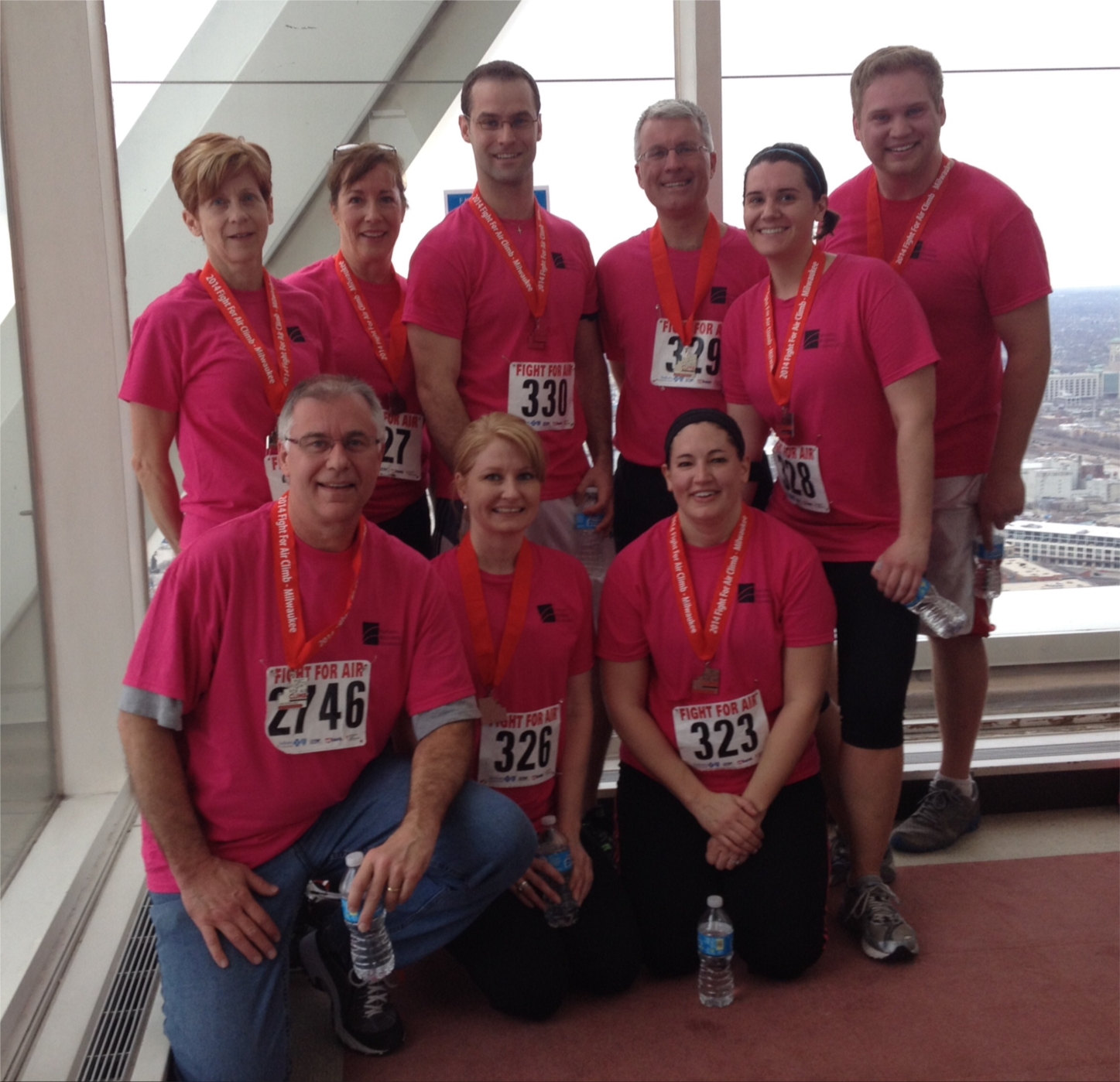 2014 Fight For Air Climb participants from our Milwaukee office.
