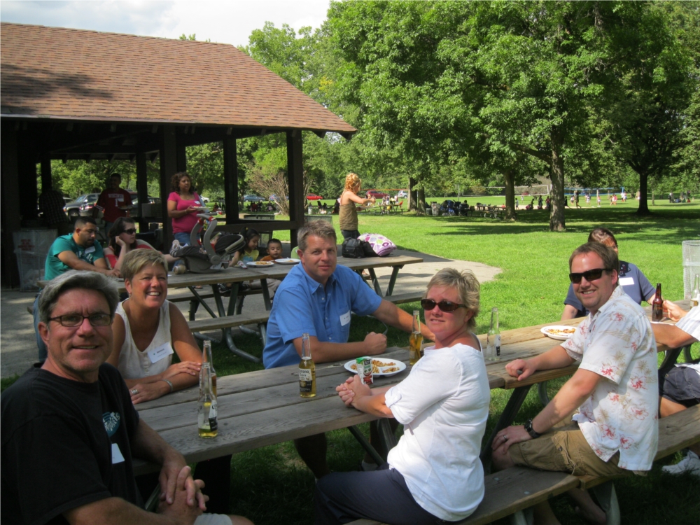 Summer picnics are a routine at LandWorks.