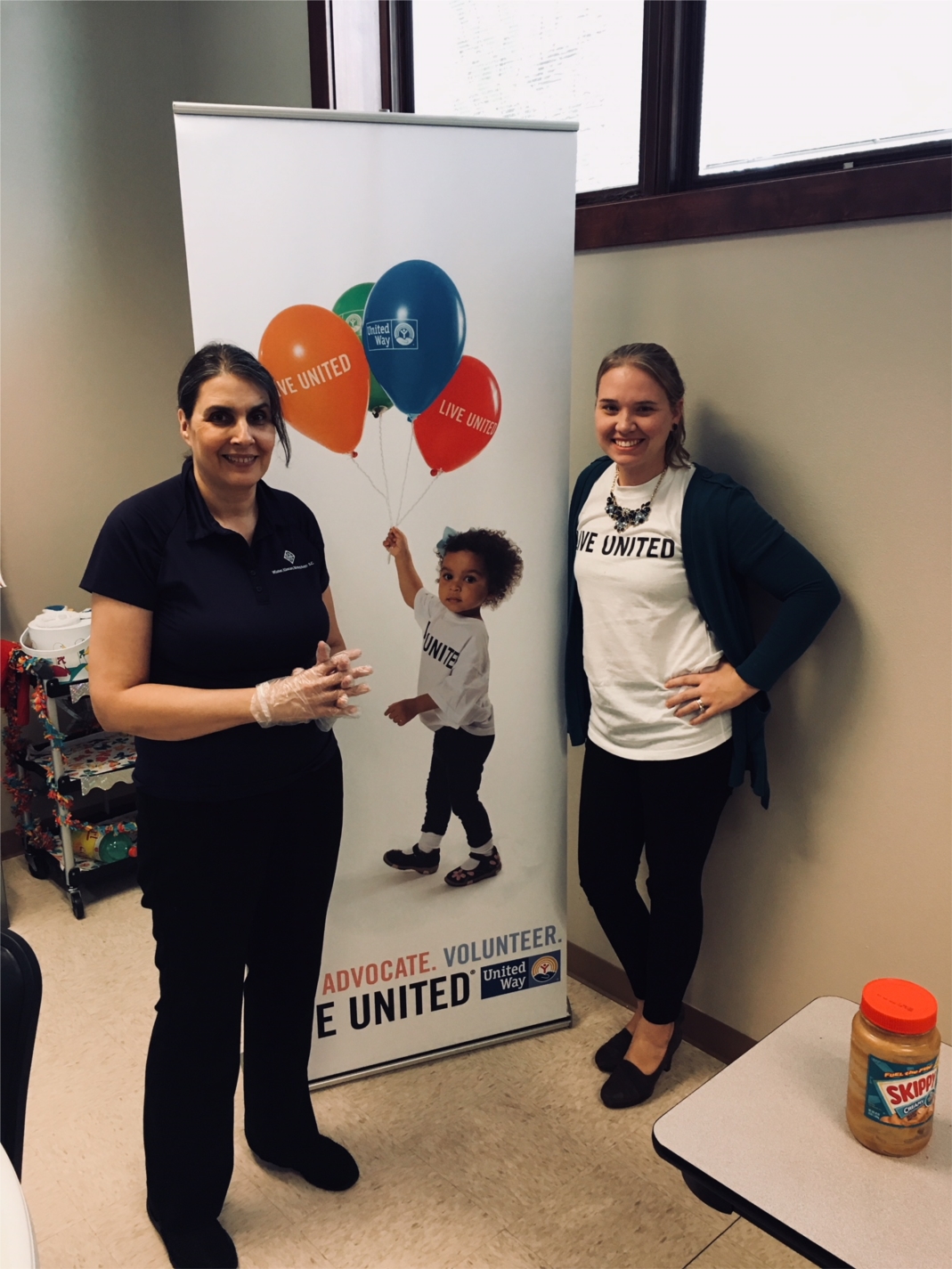 Partnering with United Way to prepare PB&J sandwiches for the Penfield Children's Center