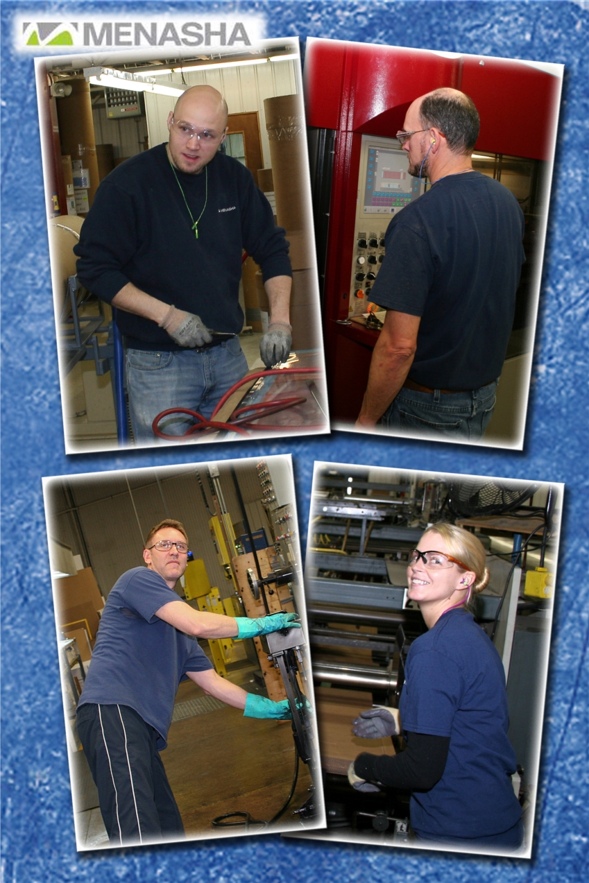 This picture tells it all - we enjoy working at Menasha Packaging.
