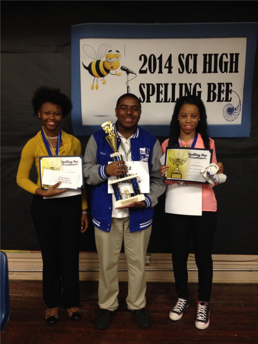 Sci High 2014 Spelling Bee Champions!