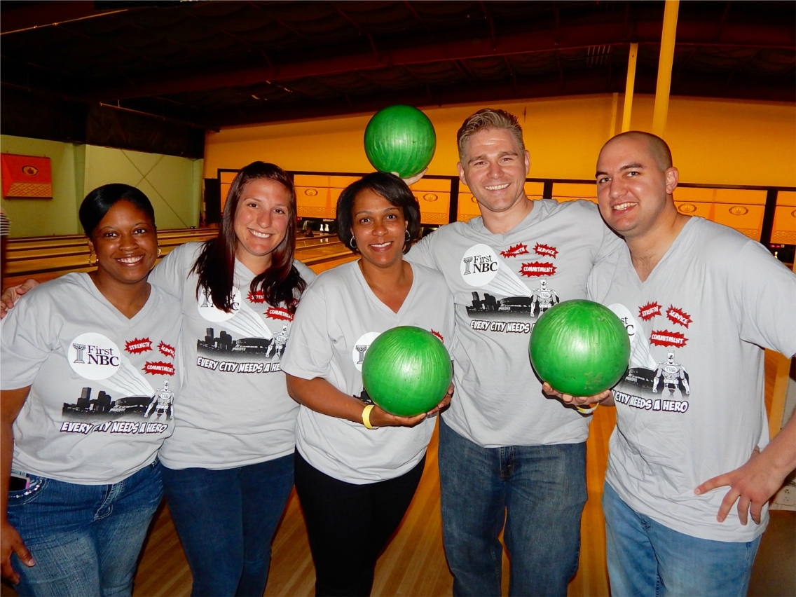First NBC Bank Employees at the Junior Achievement Bowl-A-Thon