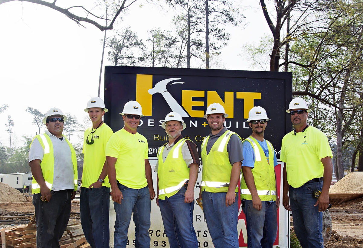 One of the Kent Design Build Project Teams on the jobsite. 