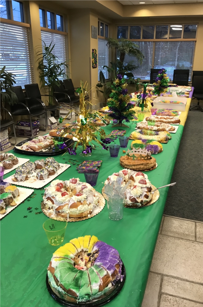 DonahueFavret held its 2nd Annual King Cake Taste-Off. So...much...sugar!