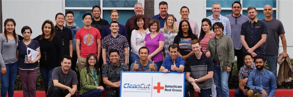 CleanCut employees rolled up their sleeves and donated over 60 pints of blood to the American Red Cross.