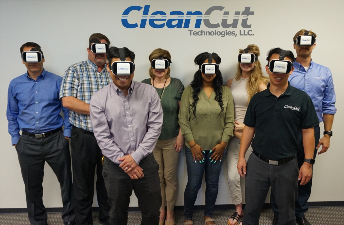 No, not aliens!  Just CleanCut Technologies employees promoting the company's new 3D virtual reality tour of our facility in Anaheim, CA.