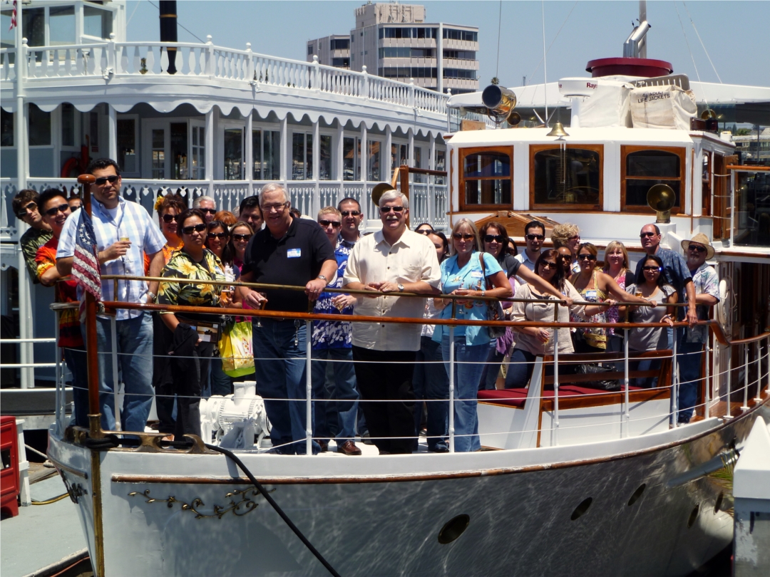 In 2011, Tower's annual summer employee celebration included a cruise on Newport Harbor.