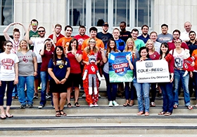 The firm's employees participate in National College Colors Day