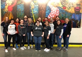 Jama Marketing team volunteering at Oregon Food Bank. 