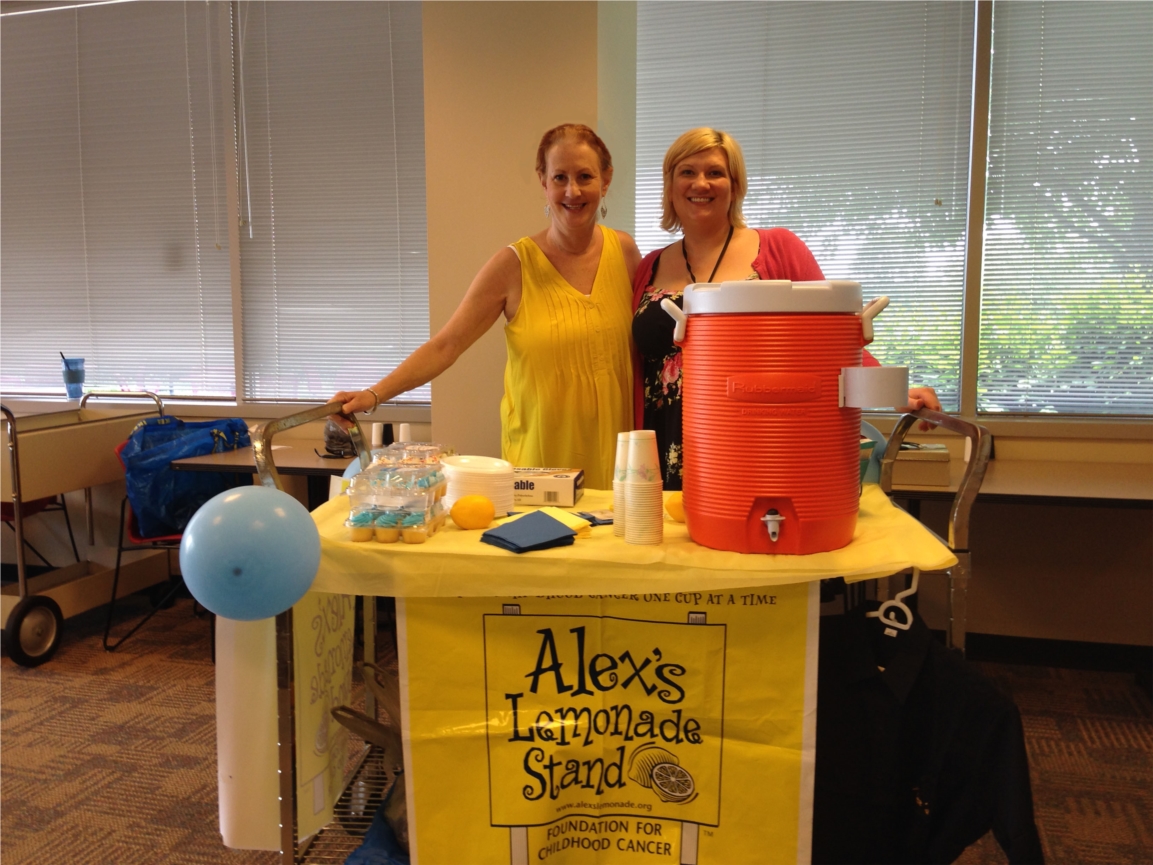 Associates hosting Alex's Lemonade Stand in the Dresher, PA Ascensus location.