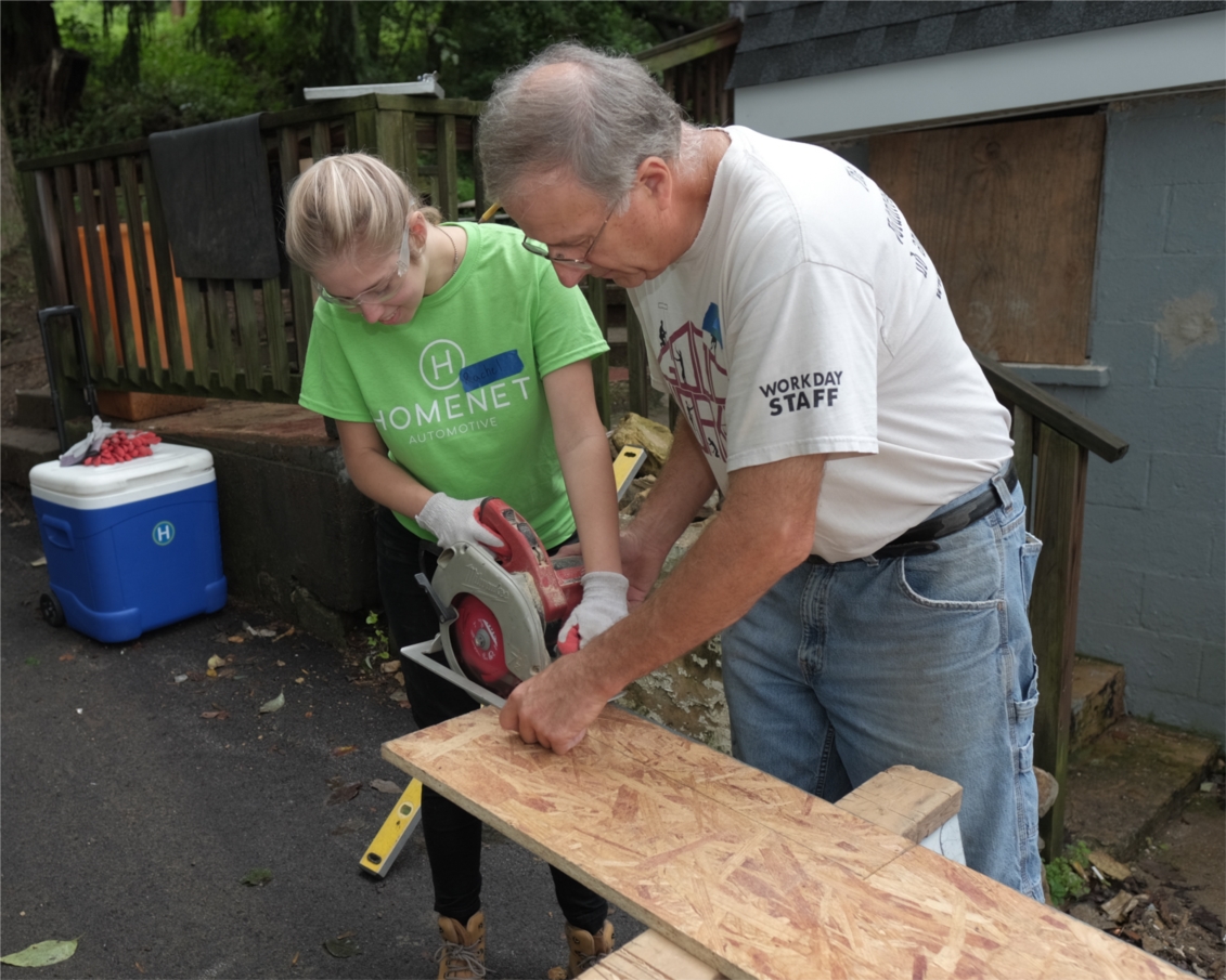 HomeNet Automotive has partnered with Good Works, Inc. for 9 years. We are always proud to grab some tools, get a little dirty, and provide home repair services free of charge to low-income homeowners in Chester County, PA. 

