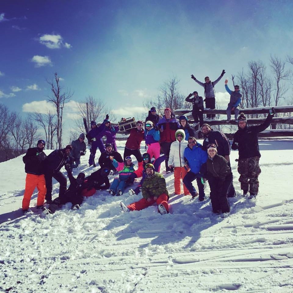 Everyone at Willi's joins in the fun on and off the slopes like at the Seven Springs Retro Weekend!