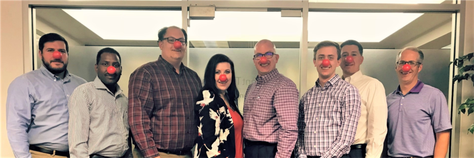Grant Thornton employees in Pittsburgh donned red noses in celebration of Red Nose Day, which has raised more than $150 million for children around the world since 2015.