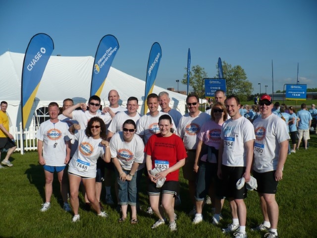 Transcat employees participating in the Rochester Corporate Challenge