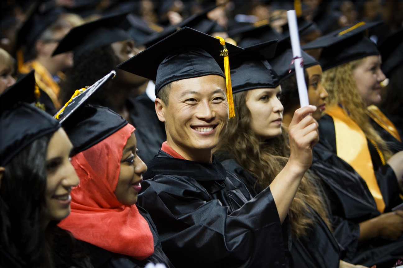 Students at the 2014 Commencement