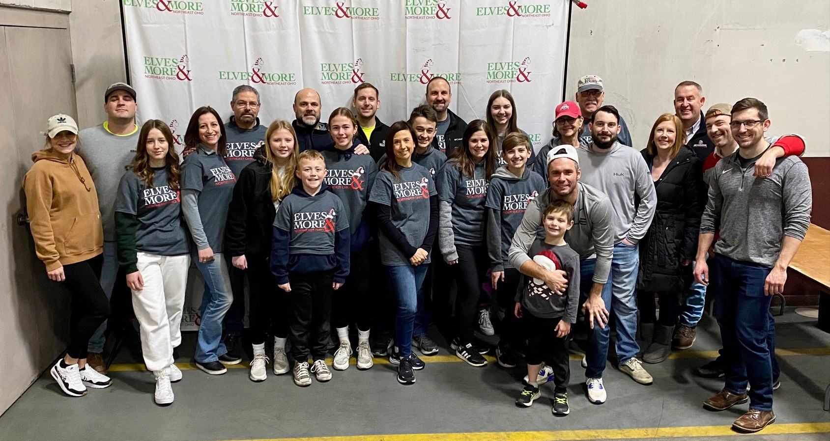 Shook's Cleveland office volunteering at the Elves & More Bike Build