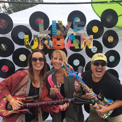 Our sponsor booth at Sunnyside Music Fest