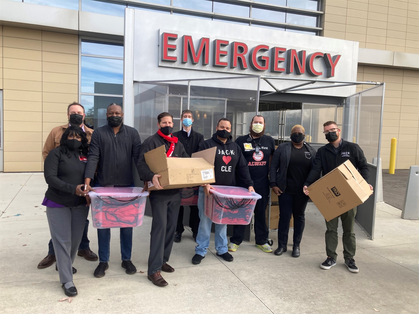 JACK Team Members Donate Care Packages to University Hospitals