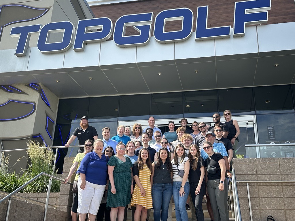 Employee outing to Topgolf