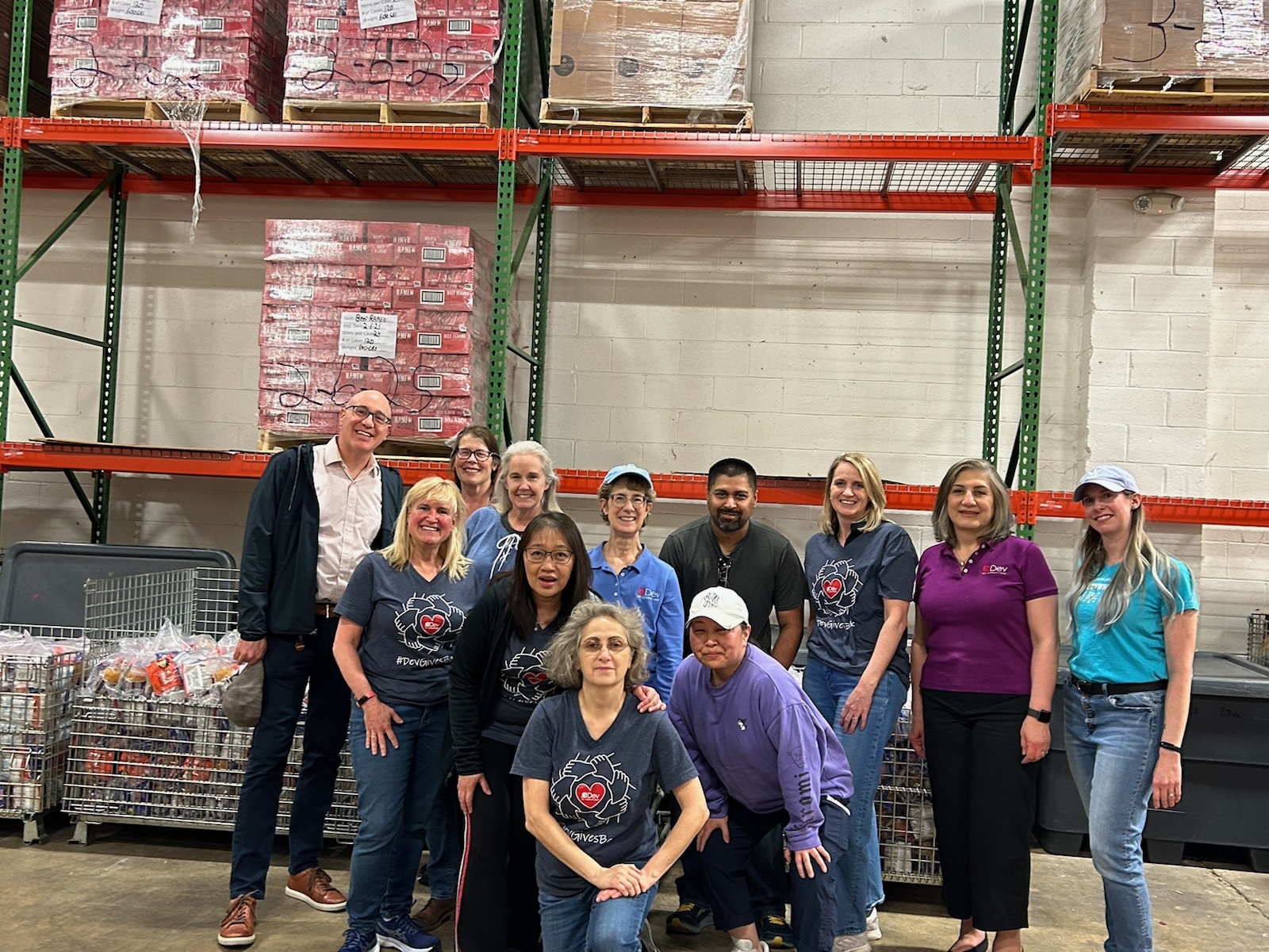 Dev Technology's Week of Service at Food for Others Warehouse