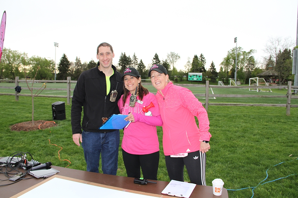 Staff enjoying the annual Pink 5k for Breast Cancer Awareness