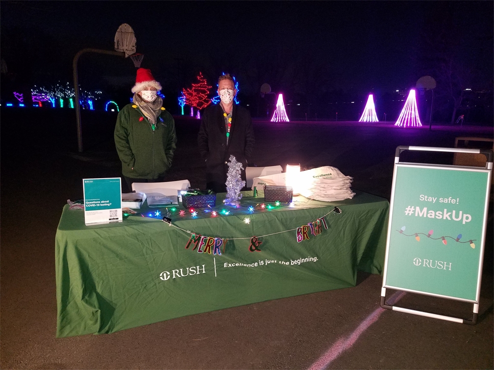 Rush Hospital Sponsor at Winter Lights at Central Park