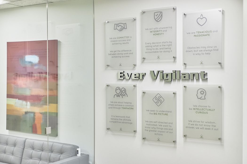 Alvaka Core Values Wall