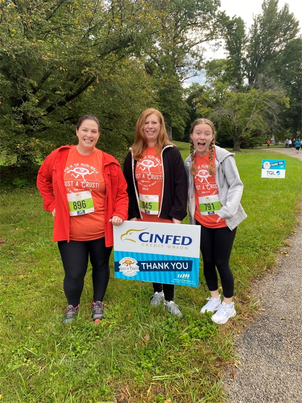 Cinfed representing at the Pie K 5 K.