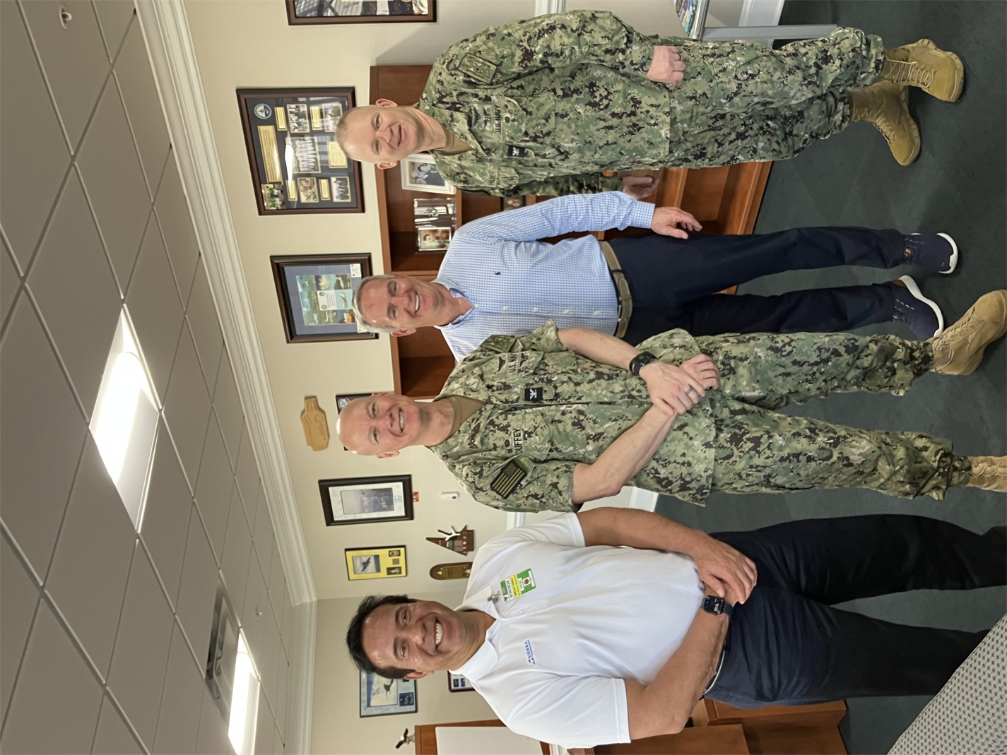 CEO, Jeff Wynne, and Managing Director, Keith Nixon, visiting the Fleet Readiness Center Southeast (FRCSE).