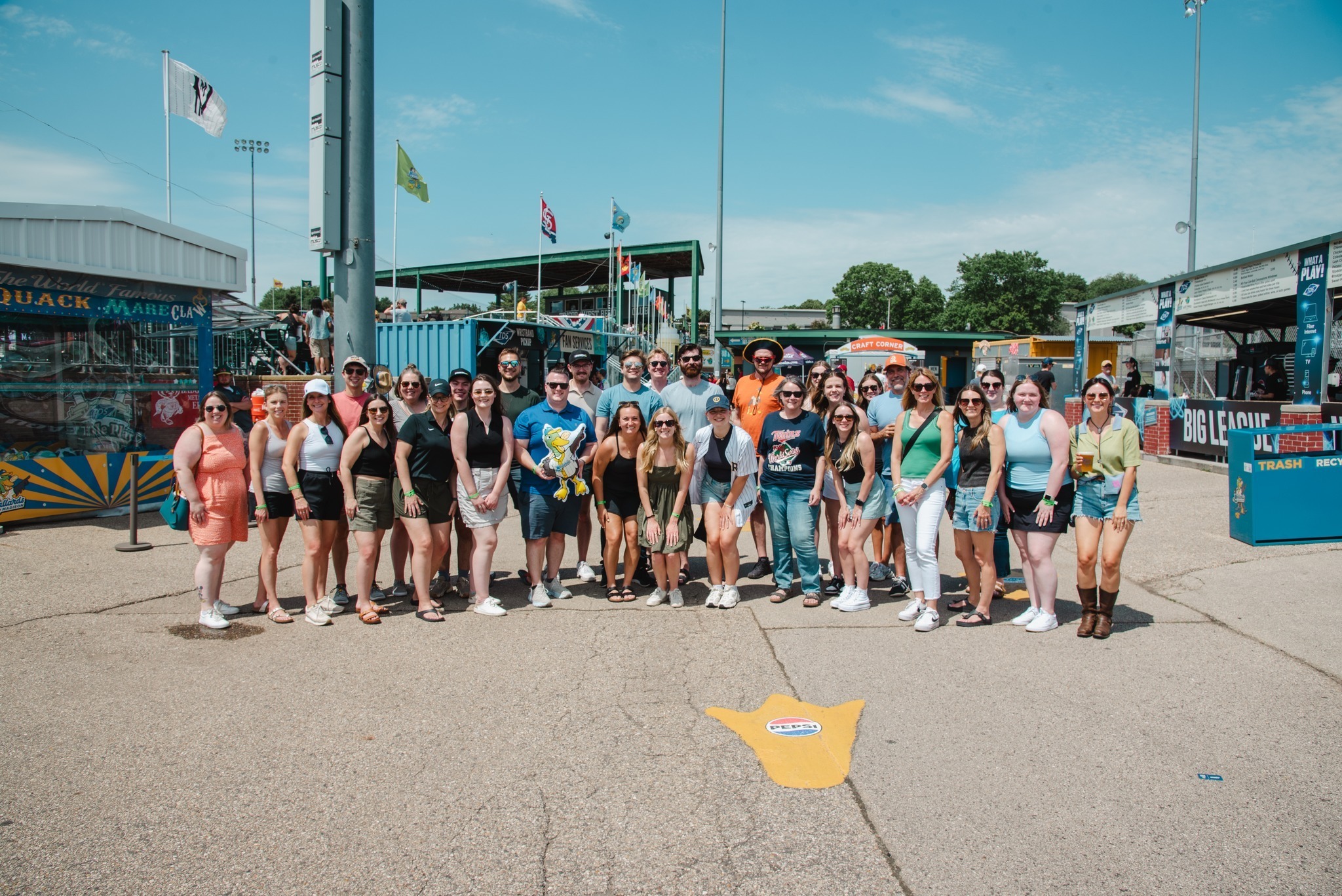 Madison Mallards game team outing
