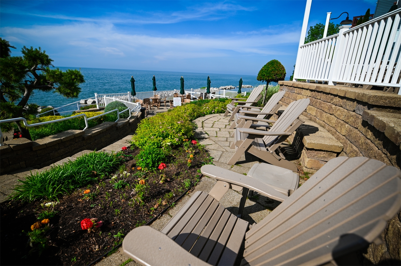 The view from multi-level patios