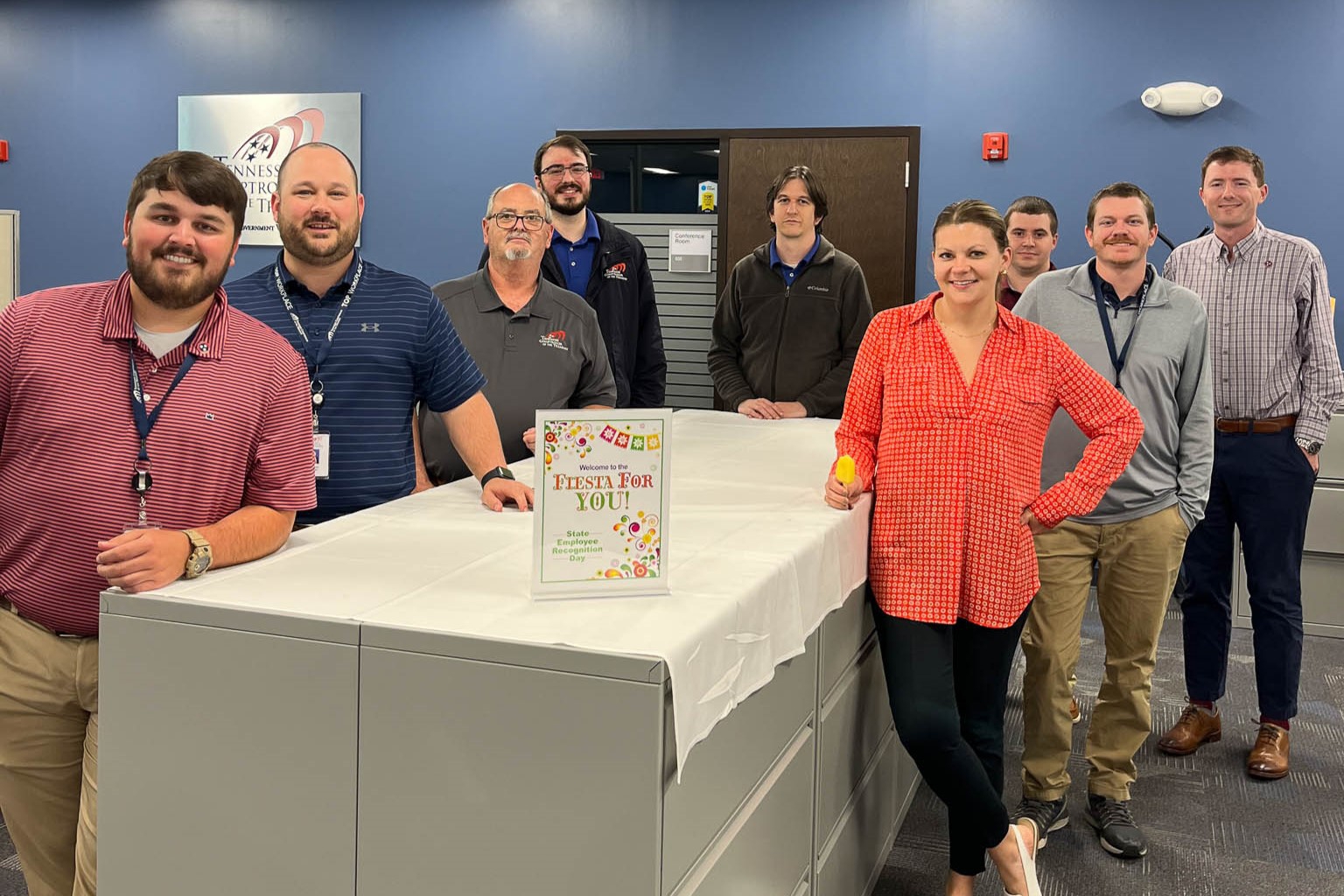 Knoxville staff gather to celebrate State Employee Recognition Day.