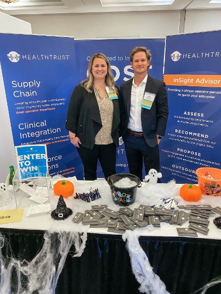 HealthTrust account directors, Blair Haynes and Jacob Reaves attended the 22nd annual Hometown Health Fall Conference in Callaway Gardens to visit with member hospitals and healthcare providers. HealthTrust congratulated Dodge County Hospital for winning the Hometown Health Hospital of the Year award.